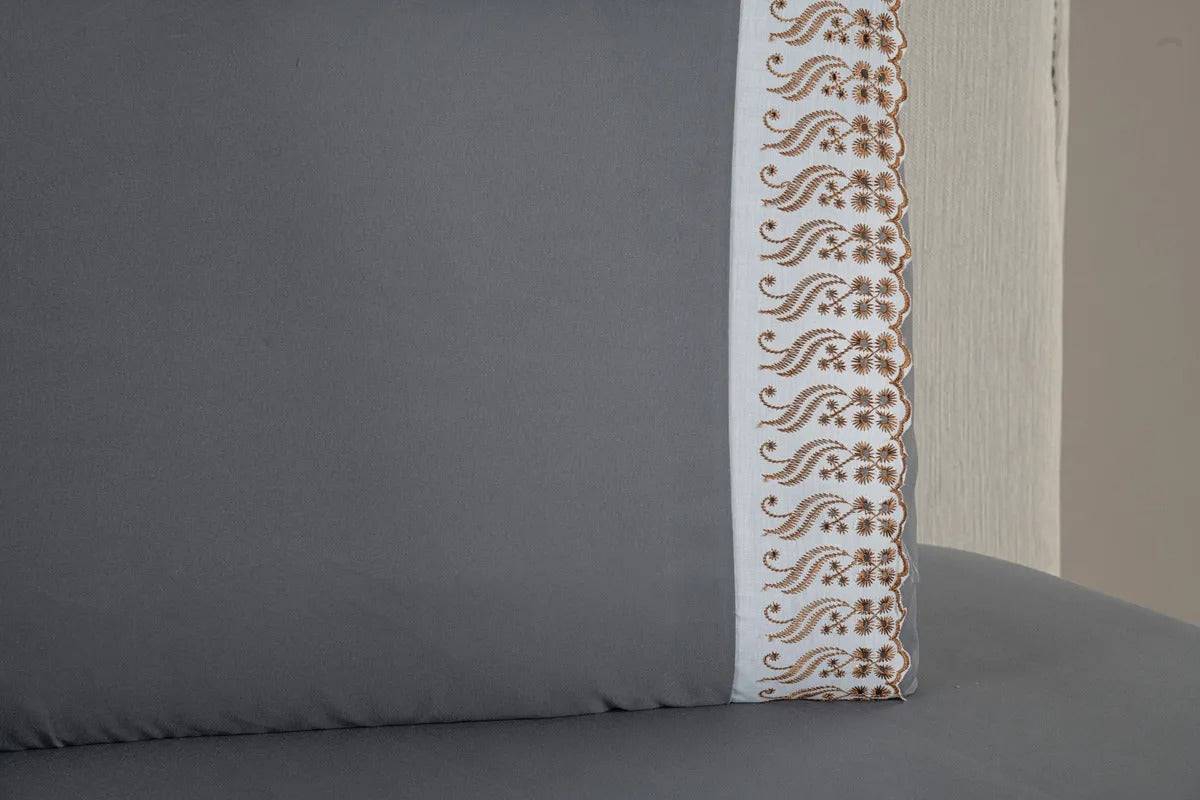 Jogo de Cama - Bordado Inglês ( branco)