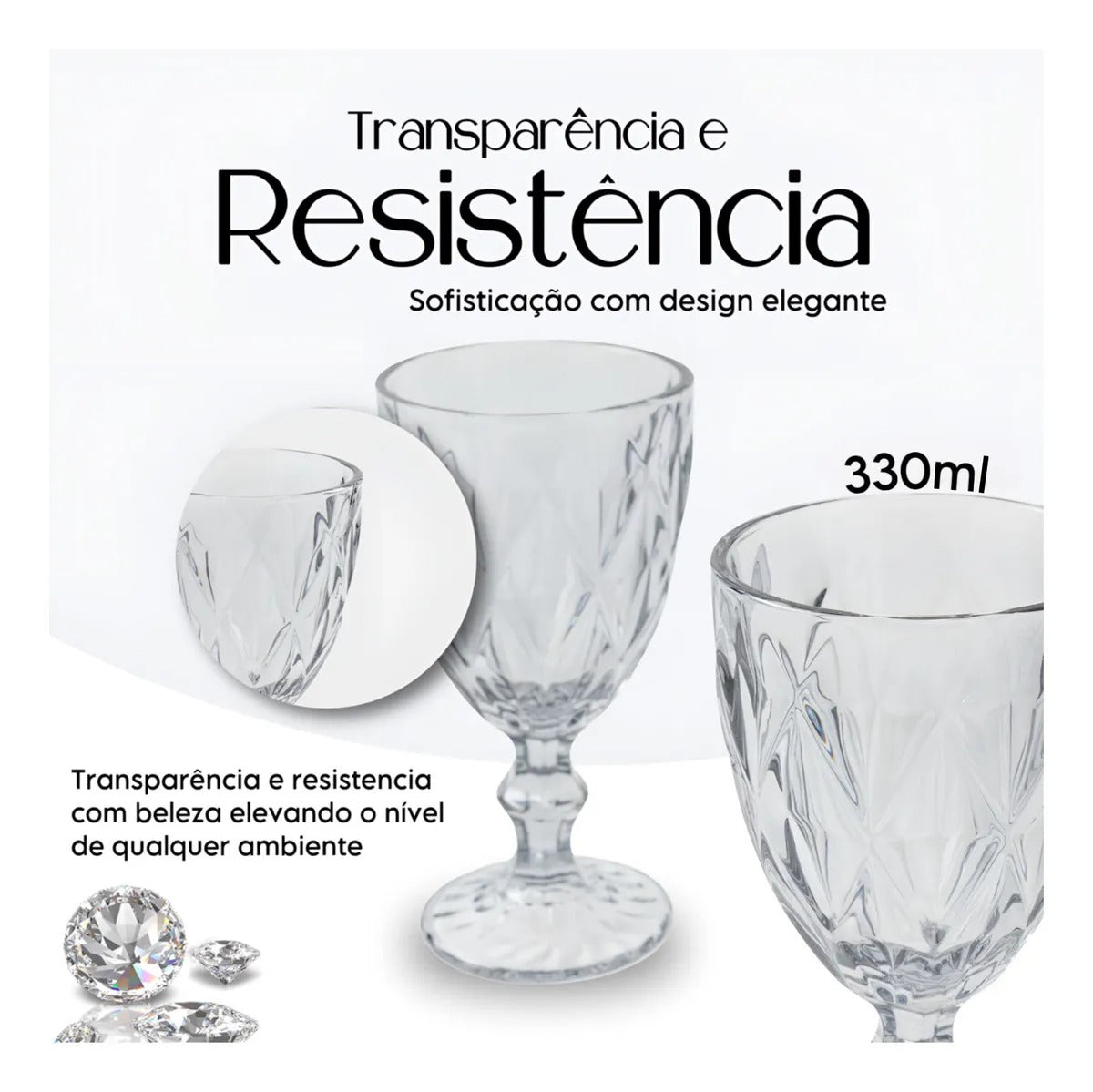 Jogo de taças - Diamantes